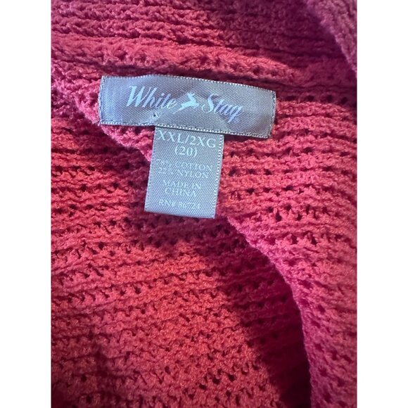 White Stag orange short sleeve sweater size XXL (20) - Picture 6 of 7